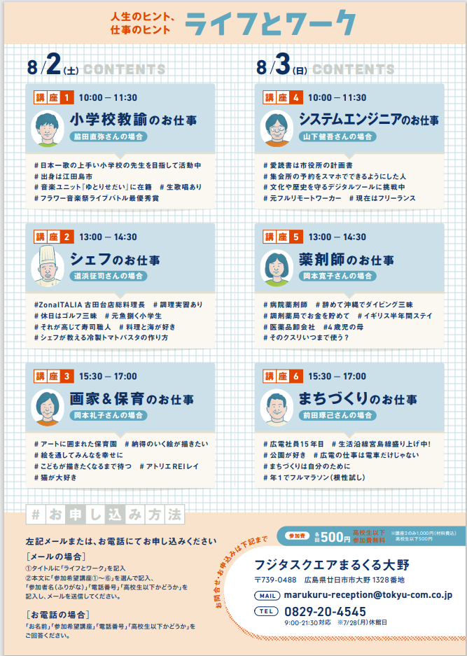 まるくる フジタスクエアまるくる大野 – 廿日市市多世代活動交流センター